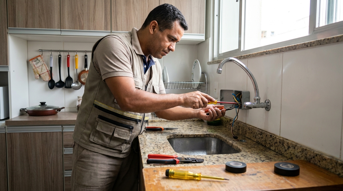 Instalação em Cozinha ou Área Gourmet em Niterói‑RJ