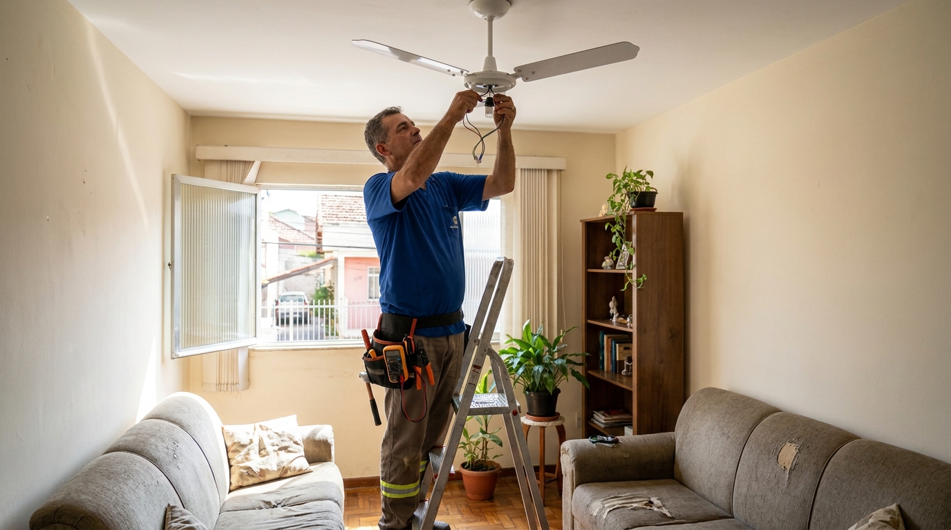 Montagem de Ventilador em Niterói‑RJ