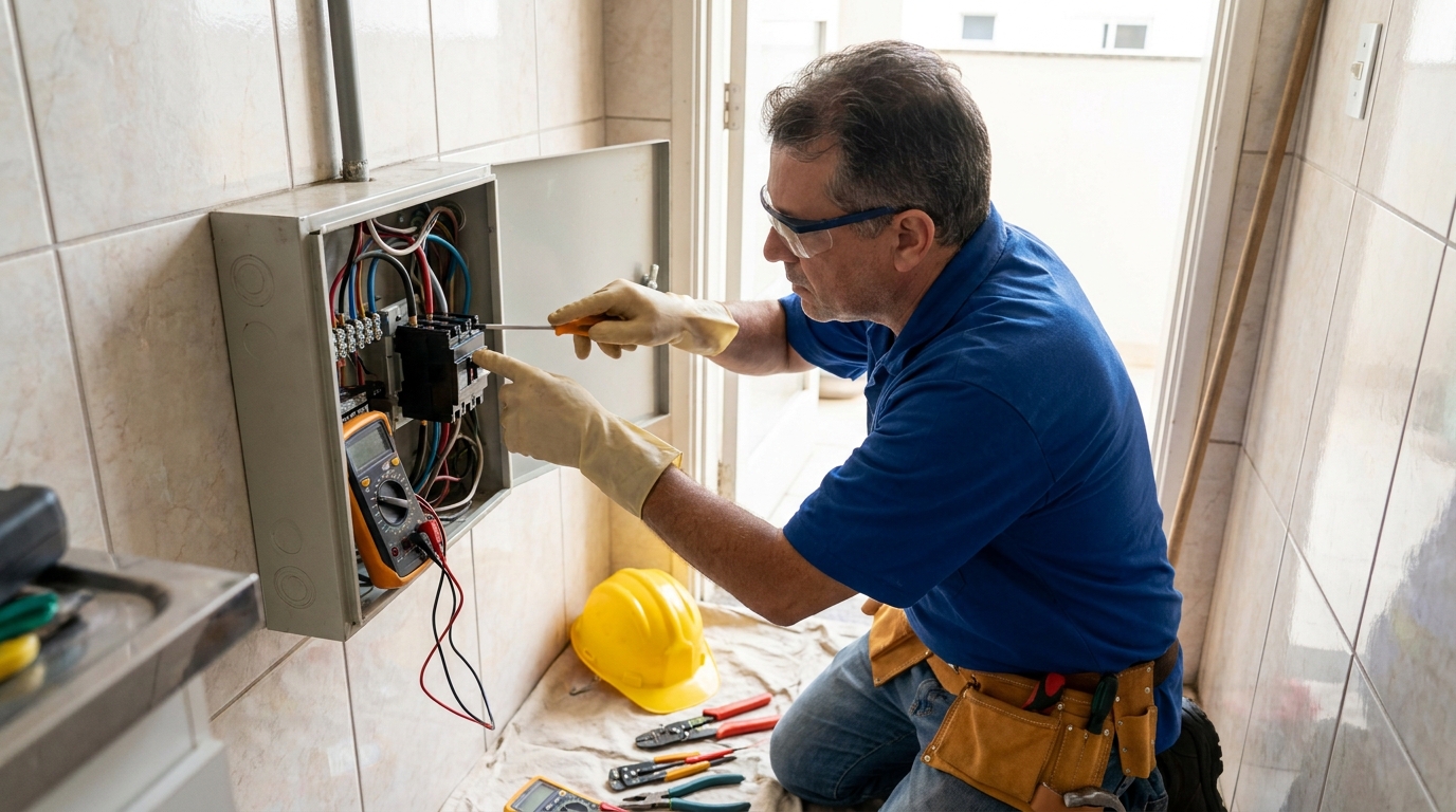 Troca de Disjuntor Antigo em Niterói‑RJ